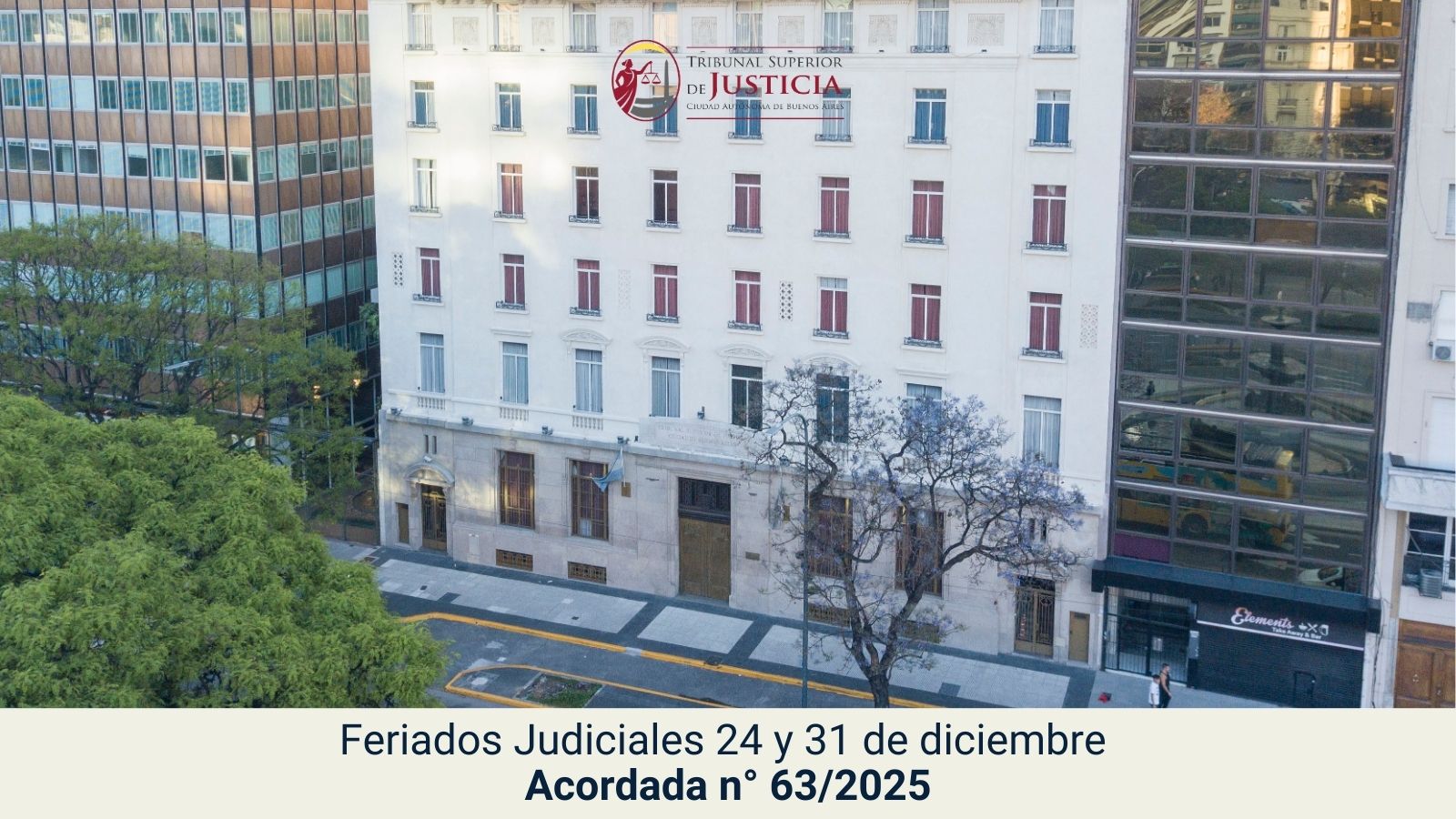 El TSJ declara feriados judiciales a los días 24 y 31 de diciembre de 2025.